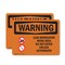 Signmission Lead Renovation Work With Symbol OSHA Warning Sign, Vinyl Decal, 10in W x 7in L, 2PK OS-2PACK-WS-D-710-L-12664 - alternate 1